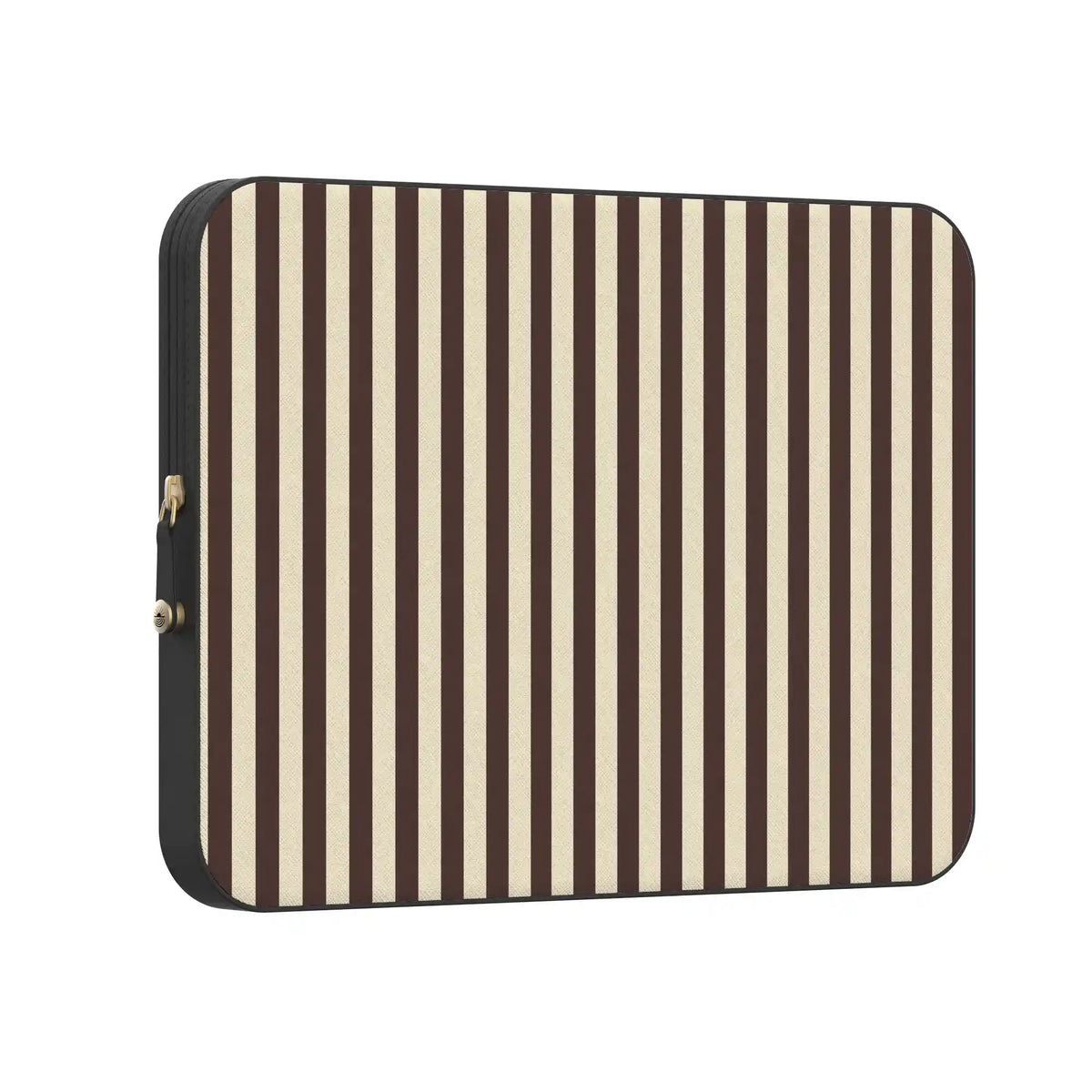 S'more Stripes | Brown Striped Laptop Case