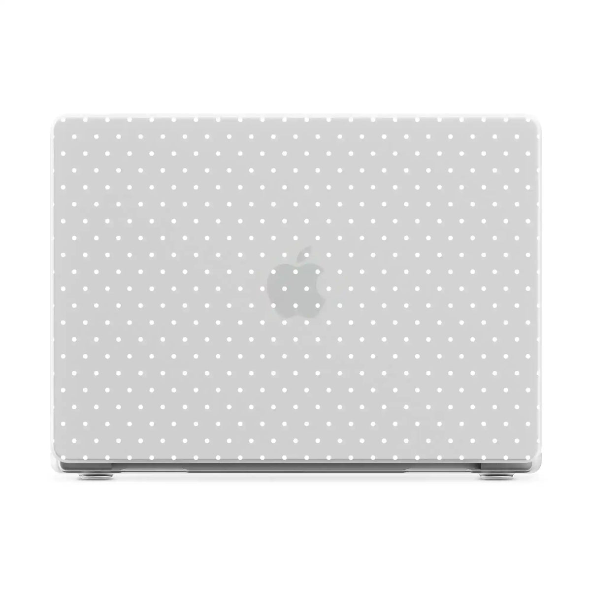 On the Dot | White Polka Dot Laptop Shell