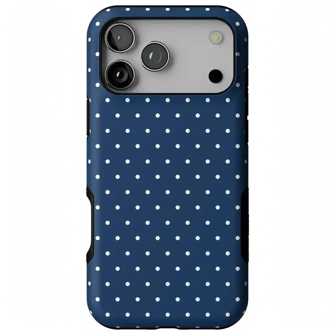 On the Dot | Navy Polka Dot Case