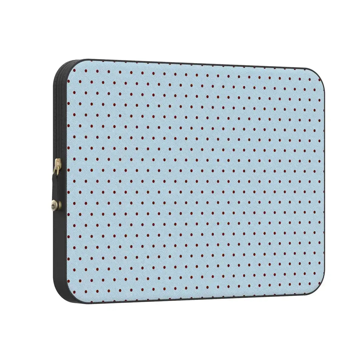 On the Dot | Blue Polka Dot Laptop Case