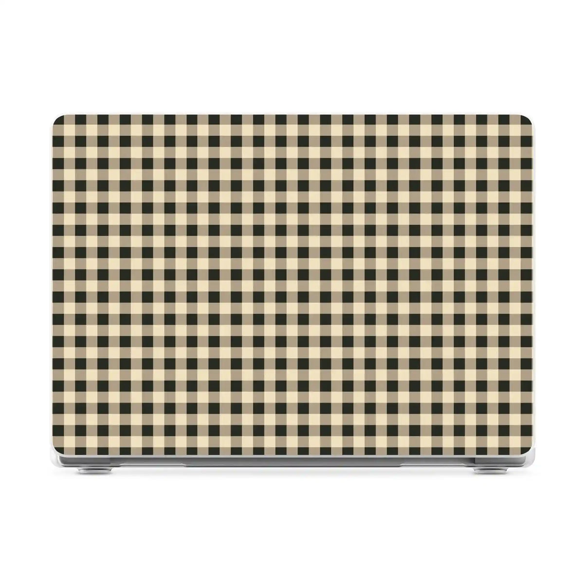 Cedar Lane | Black & Cream Gingham Laptop Shell