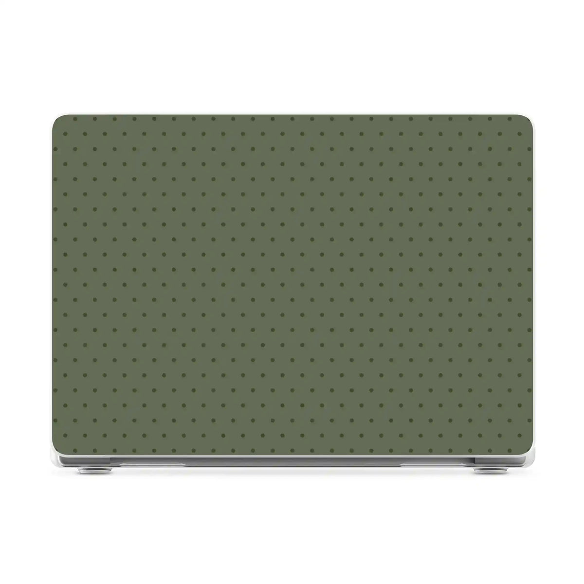 On the Dot | Olive Green Polka Dot Laptop Shell