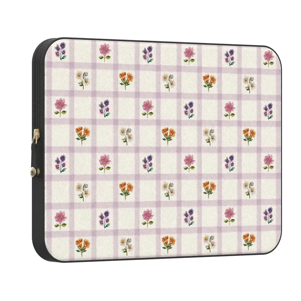 Meadow Check | Floral Gingham Laptop Case