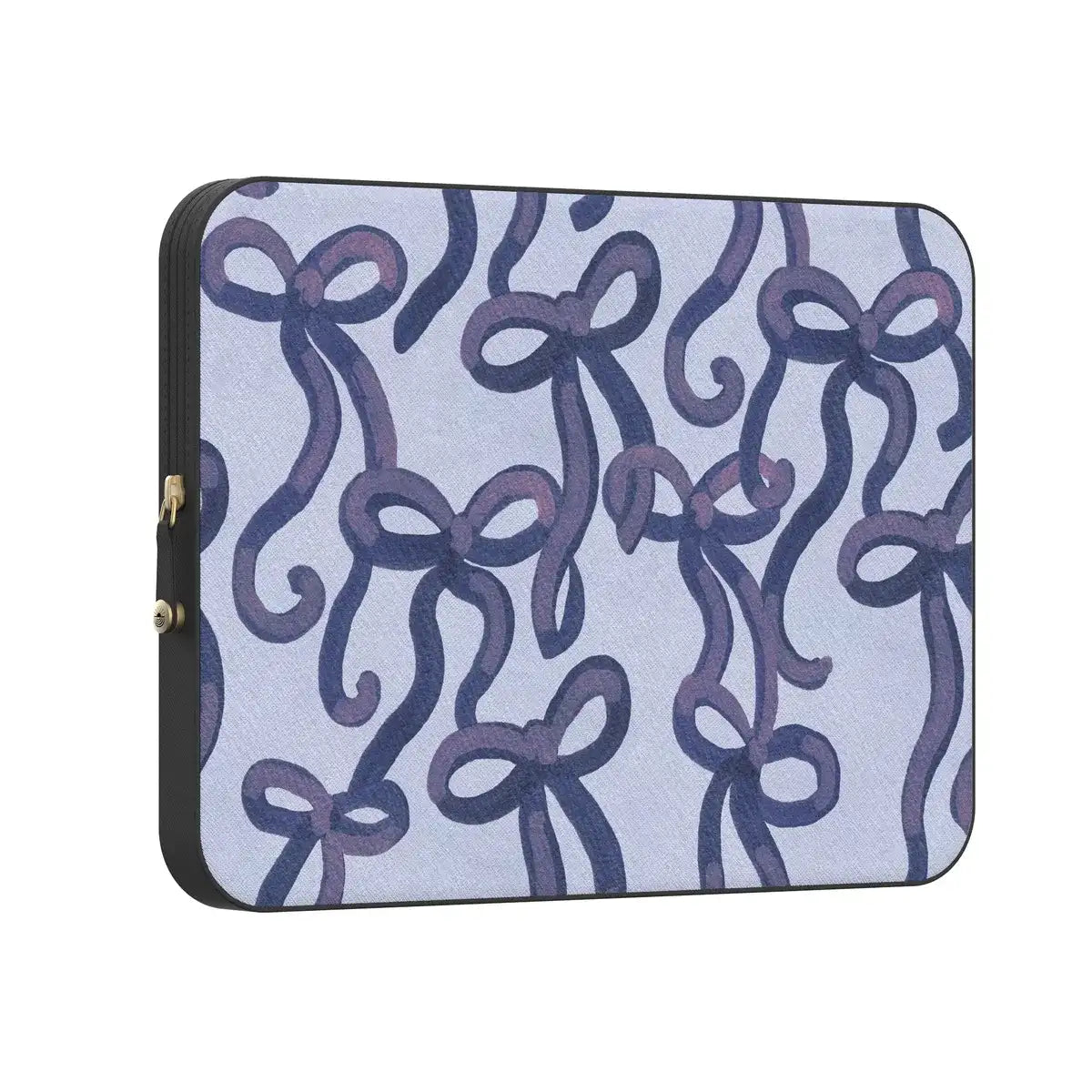 Love Me Knot | Blue Bow Laptop Case