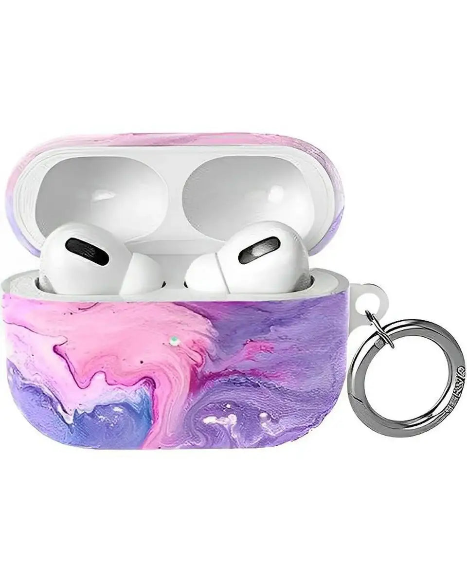 Tie Dying Over You | Purple Marble AirPods Case