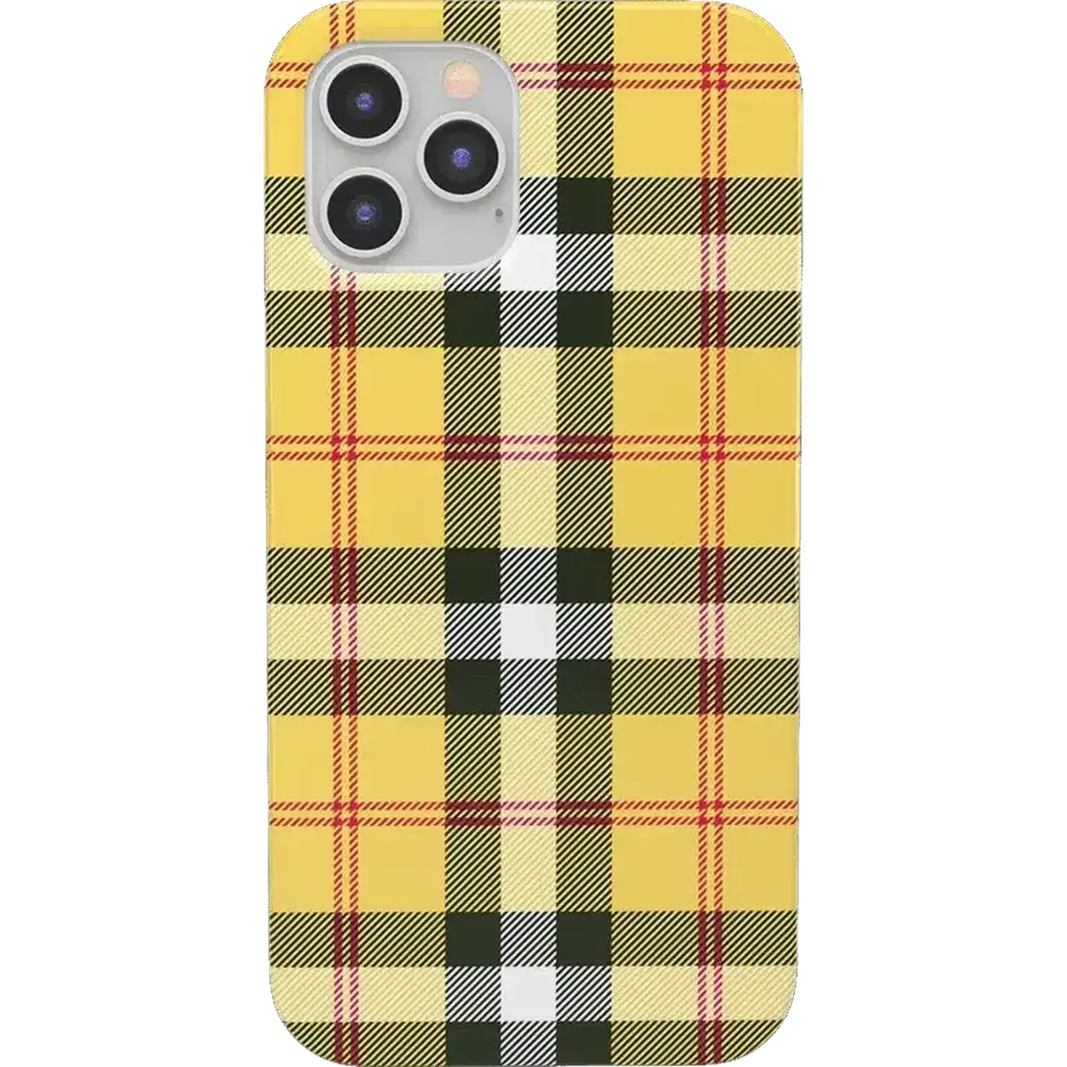 As if! | Yellow Plaid iPhone Case