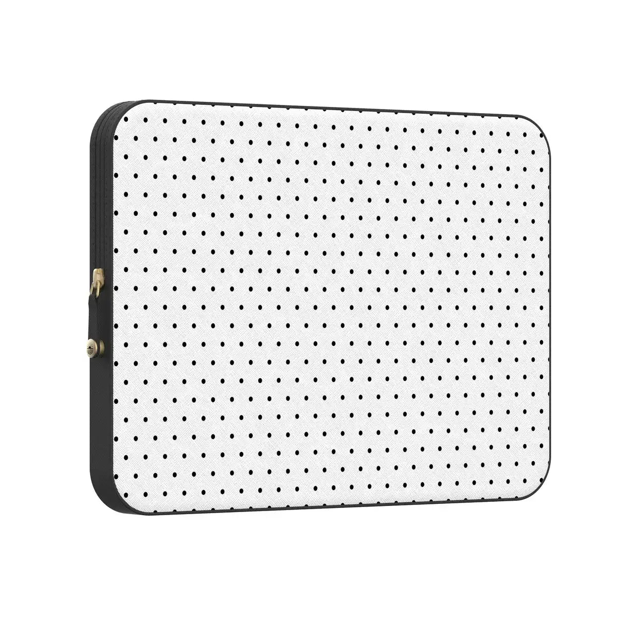 On the Dot | Black Polka Dot Laptop Case