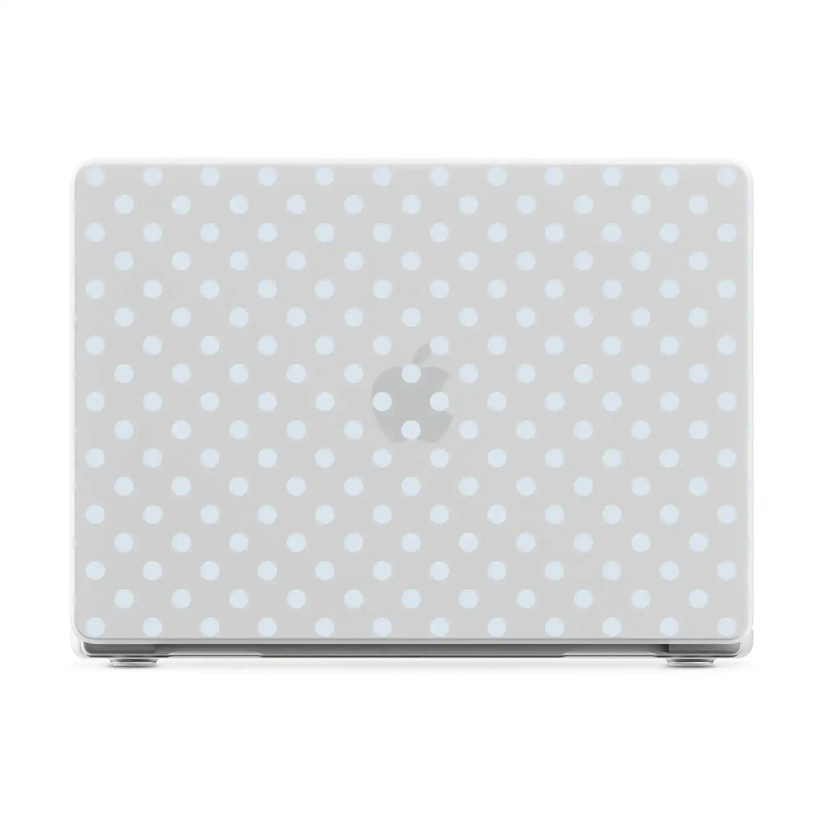 Spotted in SoHo | Light Blue Clear Polka Dot Laptop Shell