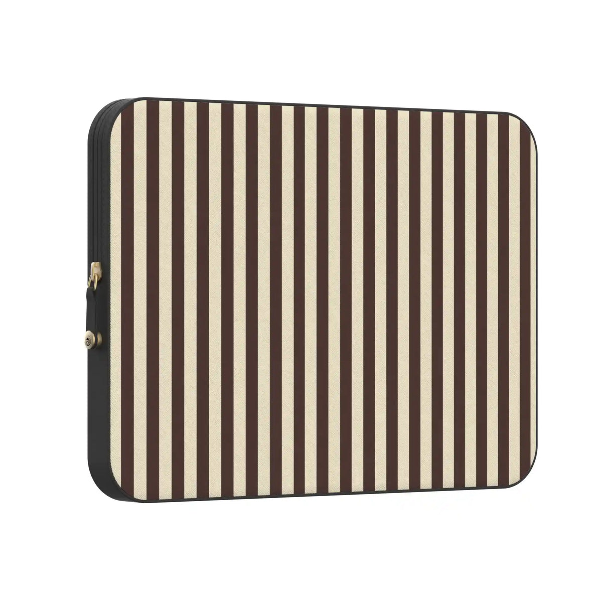 S'more Stripes | Brown Striped Laptop Case